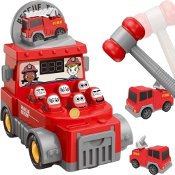 Woopie Fire Truck 2-in-1 – Whack-a-Mole Game and Ride-On Car