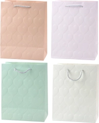 Eleganta dāvanu soma ar reljefām sirdīm 23 x 18 x 10,5 cm