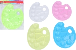 Plastmasas gleznotāja palete temperas krāsām