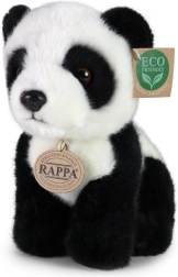 Plīša sēdoša panda 18 cm, videi draudzīga