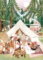 Camping puzzle 1000 pieces MAGNOLIA