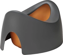 Bērnu divpusējs ergonomisks nakts podiņš ar izliešanas snīpi Teggi, grafīta