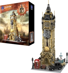 Pantasy Steampunk pulksteņu tornis Big Ben, 2424 detaļas