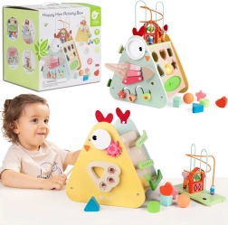 Wooden Montessori Cube 10-in-1 CLASSIC WORLD Happy Farm XXL