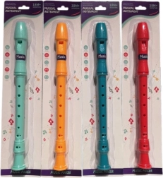 Plastmasas flauta bērniem blisterī, 4 krāsas