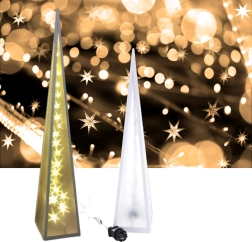 Ziemassvētku LED lampa ar rotējošām zvaigznēm 45 cm