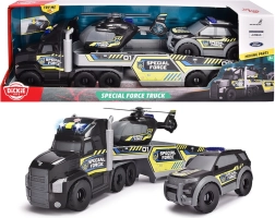 Dickie Toys SOS evakuators ar platformu un glābšanas transportlīdzekļiem