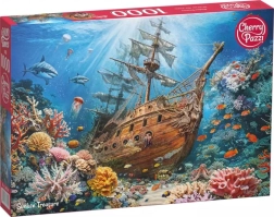 Puzzle Cherry Pazzi nogrimušais dārgums, 1000 gabaliņi