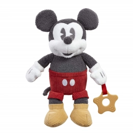 Plīša Mickey Mouse aktivitātes rotaļlieta ar košļājamo elementu 19 cm