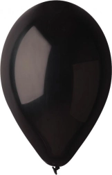 Pastelīgi melni baloni 26 cm (10") – 100 gab. GODAN