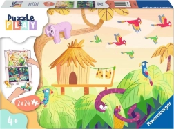 Ravensburger Puzzle & Play: Jungle Adventure 2×24 pieces