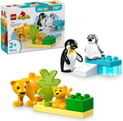 LEGO® DUPLO® 10442 Savvaļas dzīvnieku ģimenes: pingvīni un lauvas