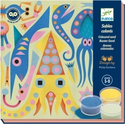 Djeco Creative Set with Sands Sea Glowing in the Dark