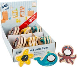 Small Foot koka sensorā rotaļlieta okeāns – valis un astoņkājis