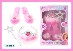 Accessory set for a little princess – shoes, tiara and magic wand