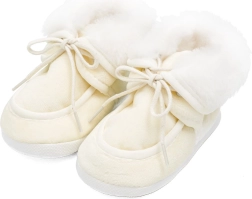 Ziemas zīdaiņu čībiņas New Baby bēšas 0–3 mēneši