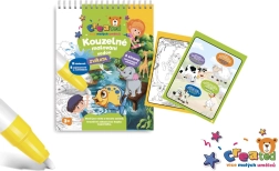 Burvīgā krāsošana ar ūdeni – bloks, 4 lapas – Dzīvnieciņi