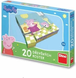 Koka attēlu klucīši Peppa Pig Jautra diena