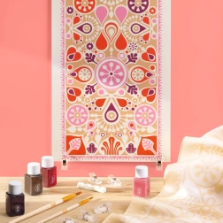 Gleznošana uz zīda – radošais komplekts DJECO Atelier