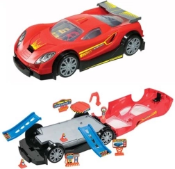 Saliekams autoserviss ar mašīnītēm 32 cm