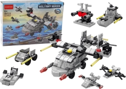 Helikoptera konstruktors 6‑in‑1 DIY, 117 detaļas