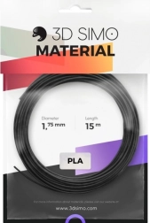 PLA filament for 3D pen and 3D printing – 1.75 mm set, 15 m (black, gold, silver)