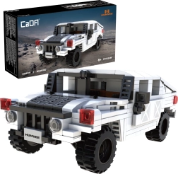 CaDA Humvee White Off-Road Vehicle Building Set