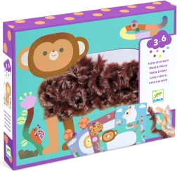 Radošā komplekts Djeco Wool & Velcro – pūkainie draugi