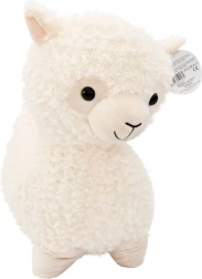 Krēmkrāsas plīša lama 40 cm