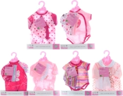Apģērbi lellēm 40–45 cm BABY ROSE uz pakaramā