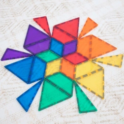 CONNETIX Rainbow Shape Expansion Pack – magnētiskais konstruktors, 36 detaļas