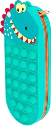Silikona dinosauŗa penālis ar pop-it virsmu