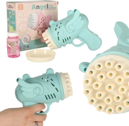 Ziepju burbuļu pistole ar spārniem, zila