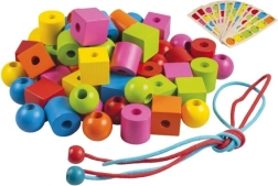 Detoa uzvērt koka krelles pašiem mazākajiem