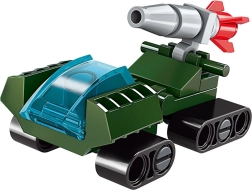 Qman Squads Extreme 3v1 mini ekskavators/tanks būvkomplekts 25 detaļas