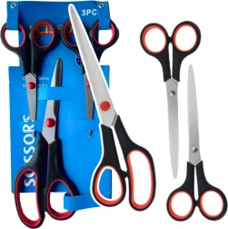 Set of universal office scissors, 3 pcs