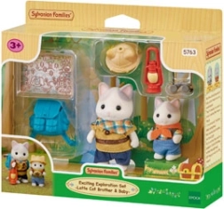 Sylvanian Families lielā ekspedīcija – Latte Cat brālis un māsa Miks un Meibela