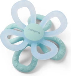 Babyono silicone teether Flower blue