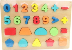 Koka komplekts jautrai matemātikai 28 x 20 cm