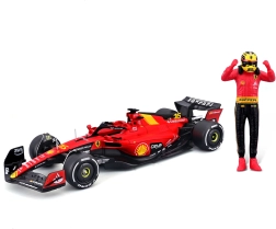 Metāla modelis Bburago Ferrari SF23 1:24 ar braucēja figūriņu
