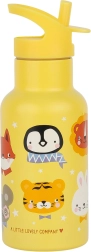 Stainless Steel Drinking Bottle with Animal Friends Design 350 ml