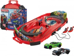 Autotrase Carrera Speed Arena Police pārnēsājamā koferī 2,77 m