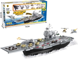 Militārā aviācijas bāzes kuģis ar iznīcinātājiem