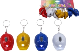 Atslēgu piekariņš cepures formā ar atvērtāju un gaismu