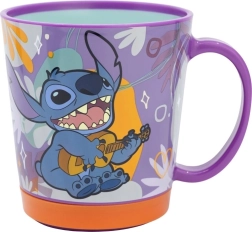 Plastmasas krūze ar neslīdošu pamatni STITCH 410 ml