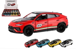Auto Lamborghini Urus Performante 1:40 metāla 13 cm 4 krāsas ar atpakaļgaitu