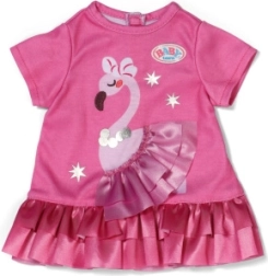 Baby born kleitiņa ar flamingo lelle 43 cm