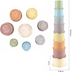 Bērnu kārtojamo kausiņu komplekts, 8 gab.