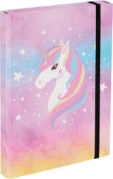 A4 Rainbow Unicorn Exercise Book Folder