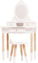 Children's wooden dressing table with mirror and stool Le Toy Van